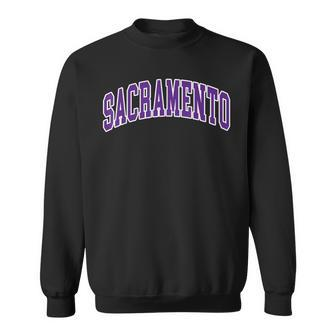 Sacramento Text Sweatshirt | Mazezy