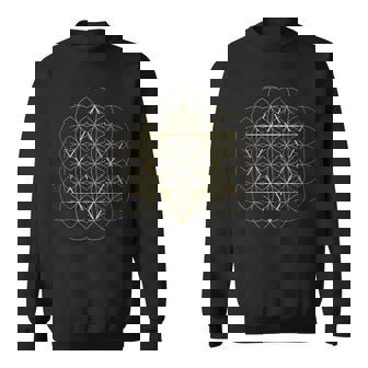 Sacred Geometry Fleur Deie Géométrique Étoile De David Sweater e - Cadeauxyz