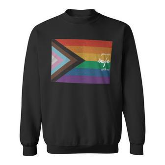 You Are Safe With Me Lgbt Ally Sweatshirt - Monsterry CA