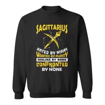 Sagittarius Hated By Many November December Zodiac Birthday Sweatshirt - Monsterry AU