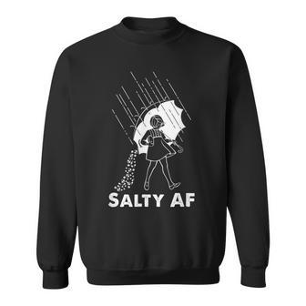 Salty Af Lung And Pulmonary Lung Cancer Cystic Fibrosis Sweatshirt - Monsterry AU