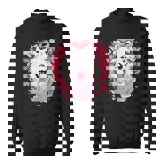 Samoyedo Perro Raza Mascota Lindo Gráfico Con Corazones Camisa de entrenamiento - Regaloses