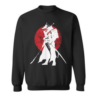 Samurai Warrior Sword Retro Japanese & Sweatshirt - Thegiftio UK