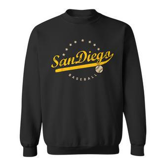 San Diego City Baseball Vintage Varsity Sweatshirt | Mazezy