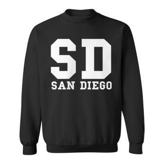 San Diego Sd Minimalistic Pocket Classic Sweatshirt - Monsterry AU