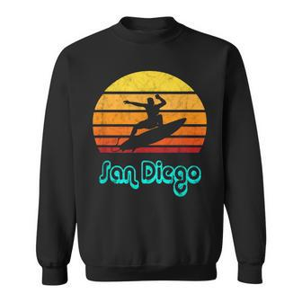 San Diego Souvenir Retro Surf Vintage California Sweatshirt - Monsterry