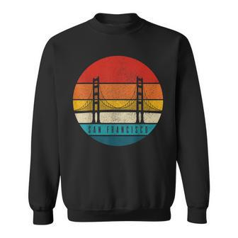 San Francisco California Golden Gate Bridge City Vintage Sweatshirt - Monsterry