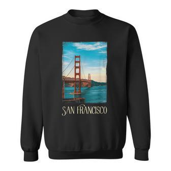 San Francisco Lover Golden Gate Love San Francisco Sweatshirt - Seseable