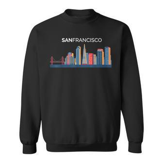 San Francisco Skyline Beautiful San Francisco Sweatshirt - Monsterry UK