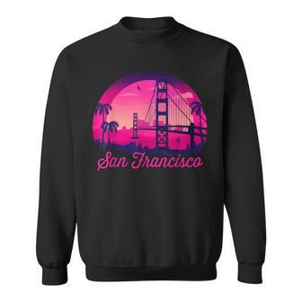 San Francisco Vintage California Skyline Bridge Sweatshirt - Monsterry CA