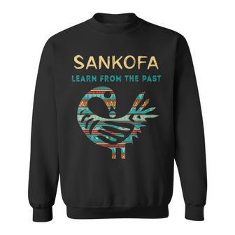 Sankofa Learn From The Past African Bird Black History Sweatshirt - Seseable