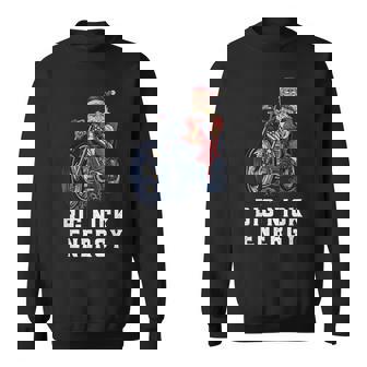 Santa Claus Big Nick Energy Motorcycle Hog Biker Rider Xmas Sweatshirt - Monsterry