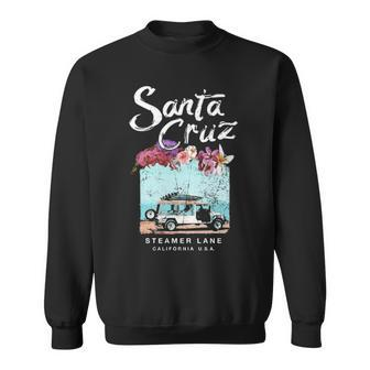Santa Cruz Surf Van Vintage California Surfing Sweatshirt | Mazezy