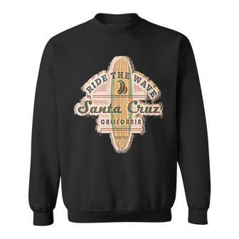 Santa Cruz Surfer Surfboard Vintage Sweatshirt - Monsterry DE