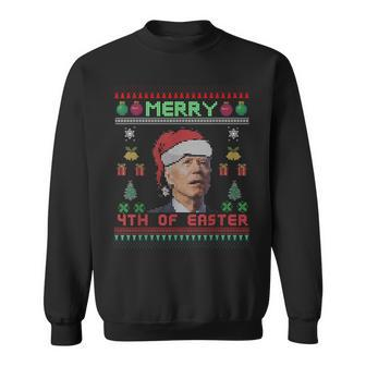 Santa Joe Biden 4Th Of July Easter Ugly Christmas Xmas Sweatshirt - Thegiftio UK
