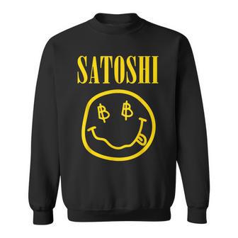 Satoshi Nakamoto Gelbes Lächeln Sweatshirt - Geschenkecke