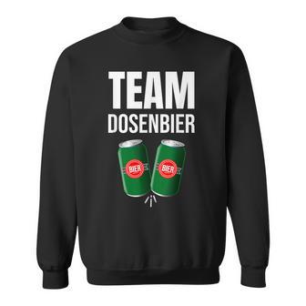 Saufn Saufnn Junggesellenabschied Frau Mann Team Dosenbier Sweatshirt - Geschenkecke