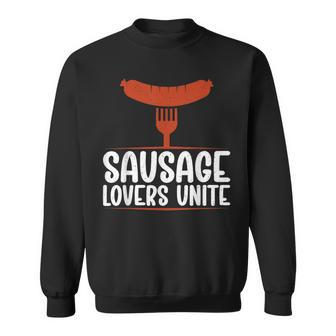 Sausage Lovers Unite Bbq Sweatshirt - Thegiftio UK