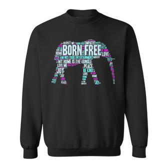 Save The Elephants Animal Rights Equality Sweatshirt - Monsterry UK