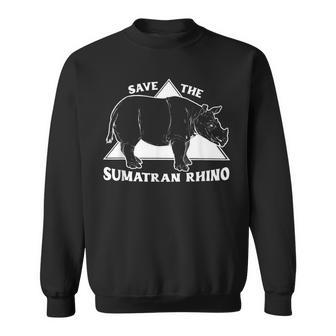 Save The Rhinos Sumatran Rhino Sweatshirt - Monsterry