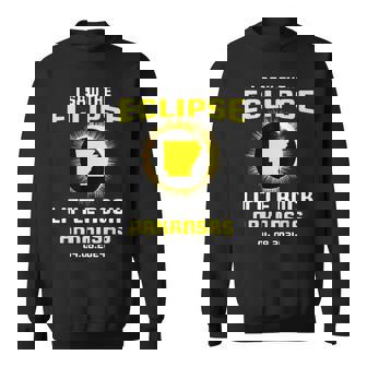 I Saw The Eclipse Little Rock Arkansas Total Solar Eclipse Sweatshirt - Thegiftio
