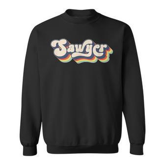 Sawyer Family Name Personalized Surname Sawyer Sweatshirt | Seseable UK