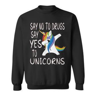Say No To Drugs Say Yes To Unicorns Red Ribbon Week Sweatshirt - Monsterry AU