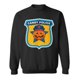 Scary Theme Party Candy Police Security Treat Inspector Team Sweatshirt - Monsterry DE