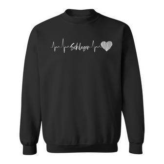 Schlager Heartbeat Party S Sweatshirt - Seseable