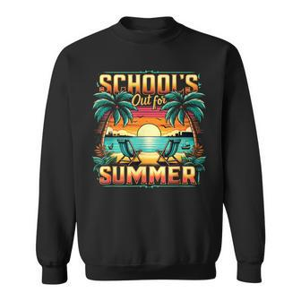 School's Out For Summer Hello Summer Last Day Of School Sweatshirt - Seseable