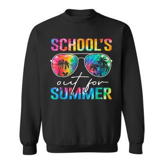 Schools Out For Summer Tie Dye Last Day Of School Teacher Sweatshirt | Mazezy AU