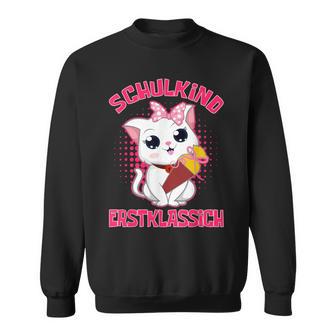 Schulkind Erstklassig Katz Sweatshirt - Geschenkecke