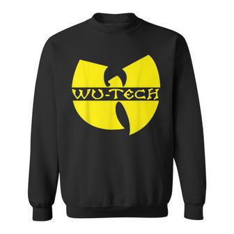 Schwarzes Wu-Tang Logo Sweatshirt, Hip-Hop Fanbekleidung - Seseable