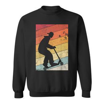 Scooter Tricks Retro Style Sweatshirt - Monsterry