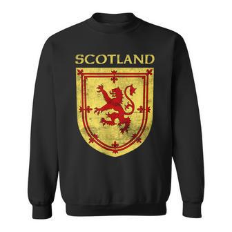 Scotland Coat Of Arms & Scottish Rampant Lion Sweatshirt - Thegiftio UK