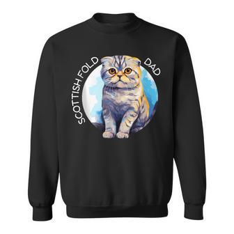 Scottish Fold Katzen Papa Cat Dad Daddy Haustier Freund Sweatshirt - Geschenkecke