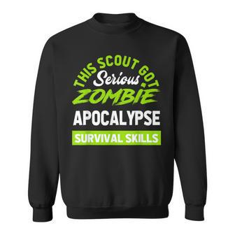 Scout Zombie Apocalype Survival Skills Scouts Sweatshirt - Monsterry