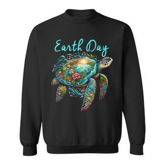 Sea Turtle Earth Day Save The Earth Sweatshirt | Mazezy AU