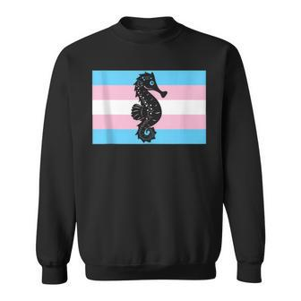 Seahorse Dad Pregnant Trans Man Sweatshirt | Mazezy CA