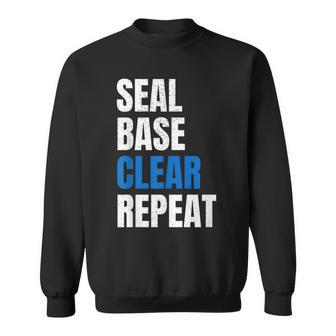 Seal Base Clear Repeat Car Body Painter Automotive Sweatshirt - Monsterry UK