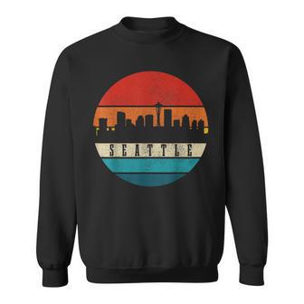 Seattle Washington Skyline Pride Vintage Seattle Sweatshirt - Monsterry AU