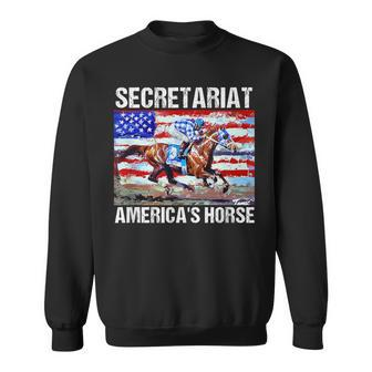 Secretariat America's Horse Sweatshirt - Seseable