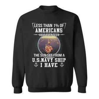Seen The Sunset From A Us Navy Ship Sweatshirt | Mazezy UK