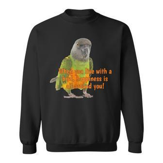 Senegal Parrot Happiness Sweatshirt - Monsterry