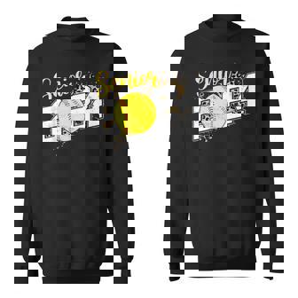 Senior 2024 Softball Leopard Class Of 2024 Softball Sweatshirt - Monsterry