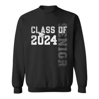 Senior 24 Class Of 2024 Graduation Graduate Grad School Sweatshirt - Thegiftio UK