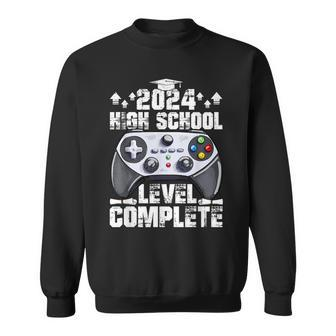 Senior Gamer 2024 High School Level Complete 2024 Grad Sweatshirt - Monsterry CA