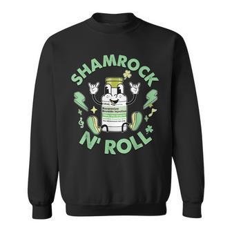 Shamrock N' Roll Green Icu Nicu Propofol Nurses St Patrick Sweatshirt - Monsterry UK