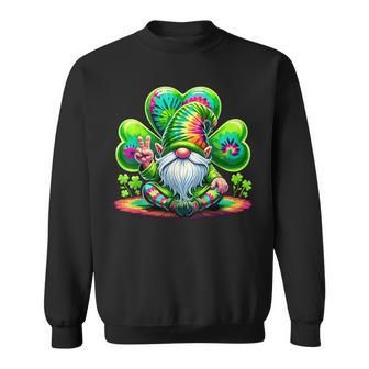 Shamrock Tie Dye Gnome St Patrick's Day Sweatshirt - Monsterry CA