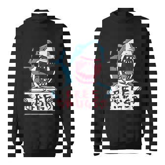 Shark Giving Free Hugs Shark Quotes Sweatshirt - Monsterry